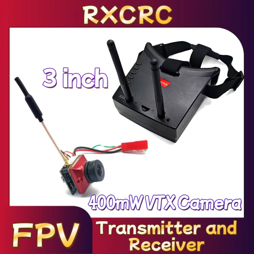 Goggles Fpv - كاميرا RXCRC 5.8G وحدة إرسال 400