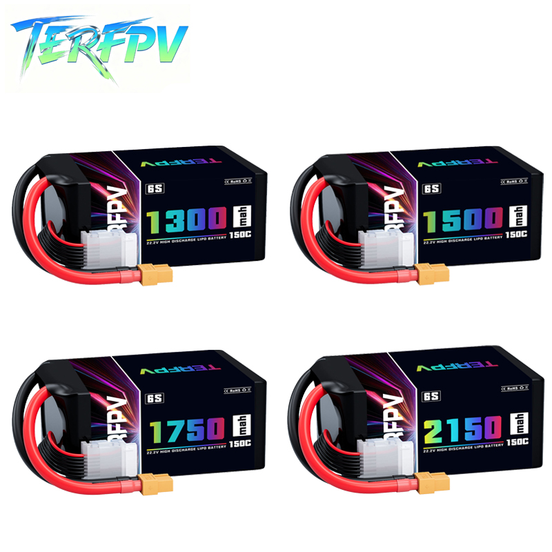 Lipo Battery 6S - بطارية ليثيوم بوليمر TERFPV 6S 22.2V