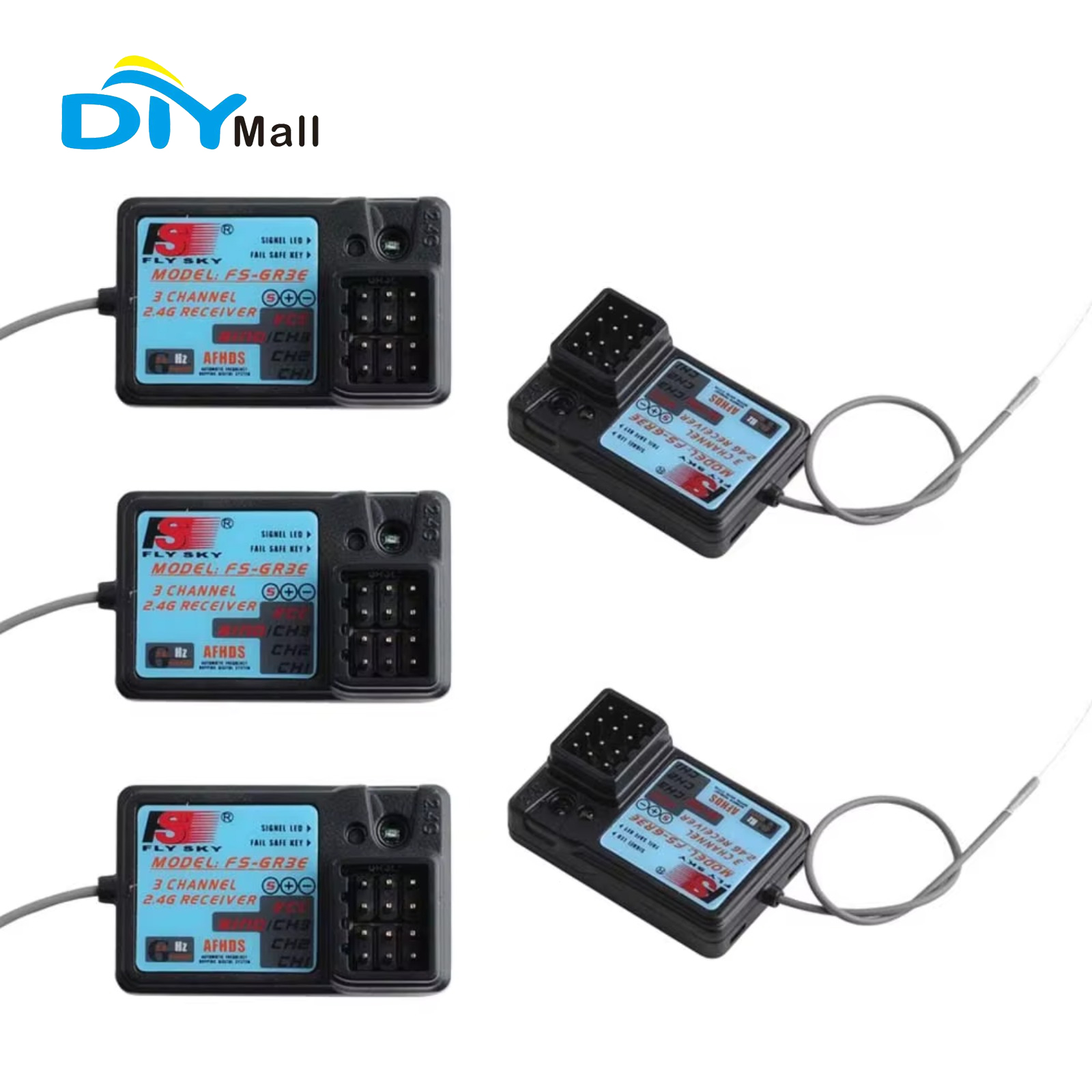 Flysky Transmitter - جهاز استقبال Flysky FS-GR3E ثلاثي القنوات