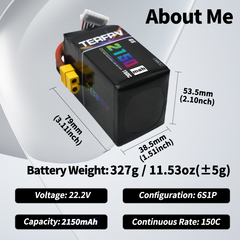 بطارية ليثيوم بوليمر TERFPV 6S - مراجعة Lipo Battery 6S وسعره