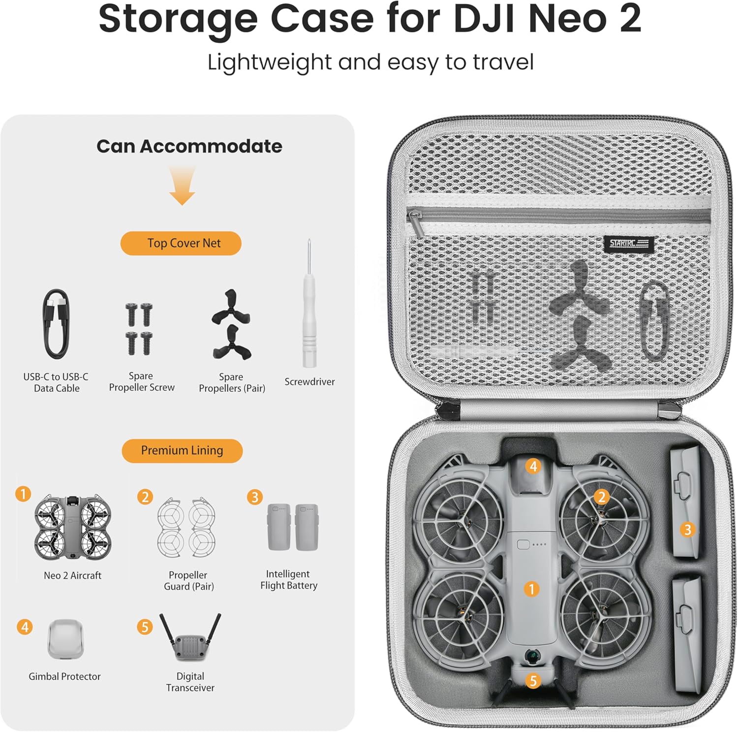 STARTRC Neo 2 حقيبة كتف محمولة - مراجعة Dji Drone وسعره