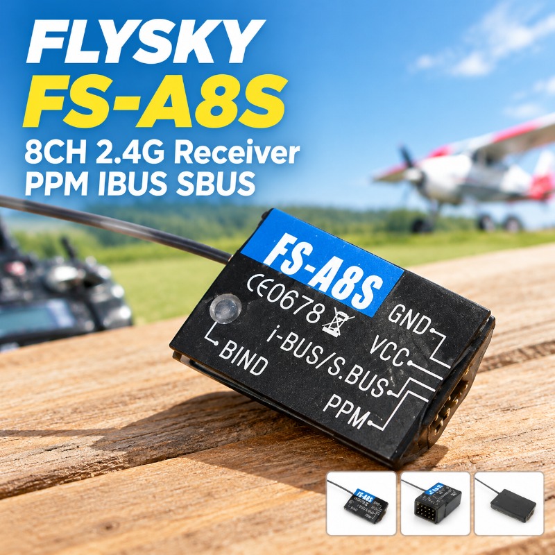 جهاز استقبال FS-A8S 2.4G 8CH ص - مراجعة Mini Drone وسعره