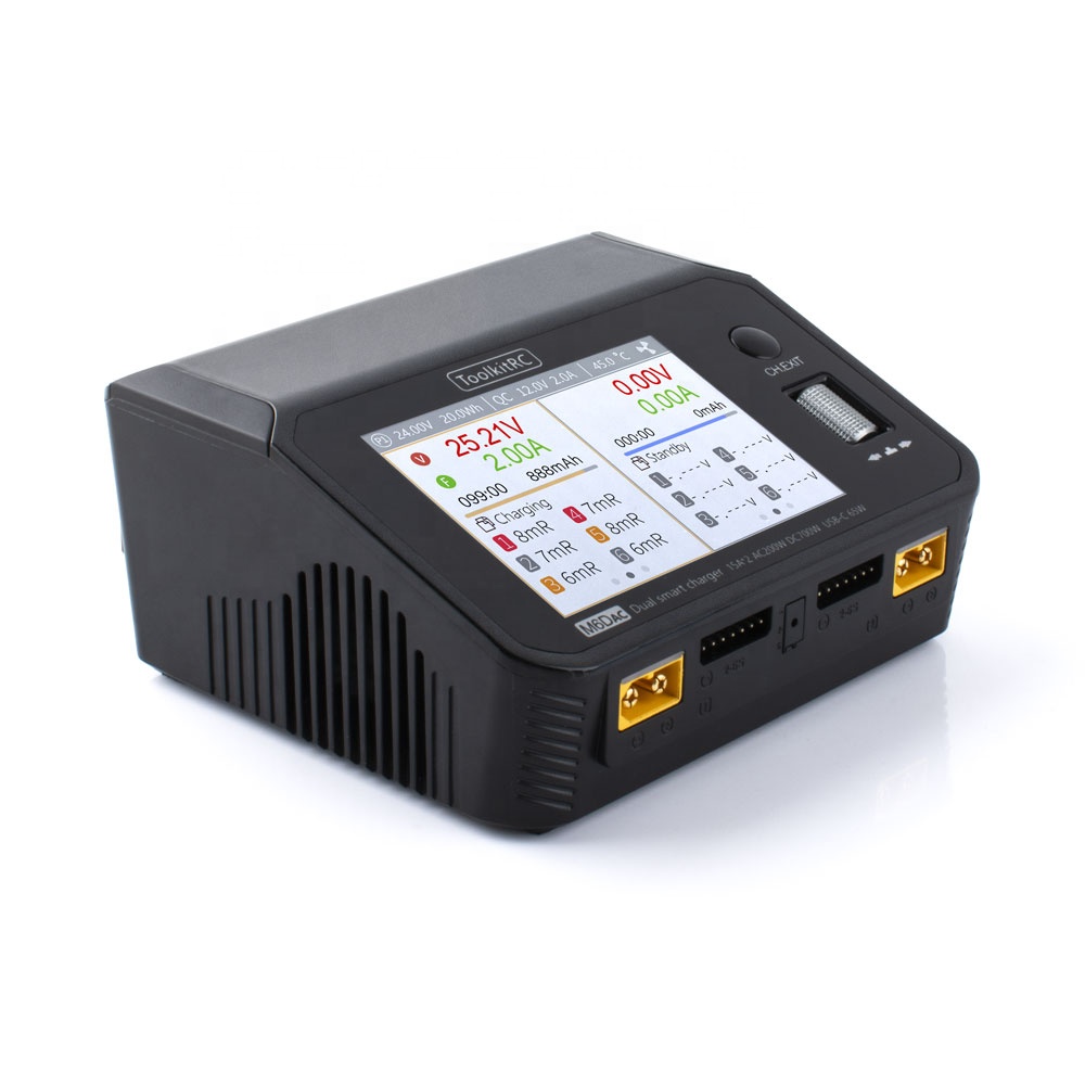 شاحن ذكي مزدوج Toolkitrc M6DAC - مراجعة Lipo Battery 6S وسعره