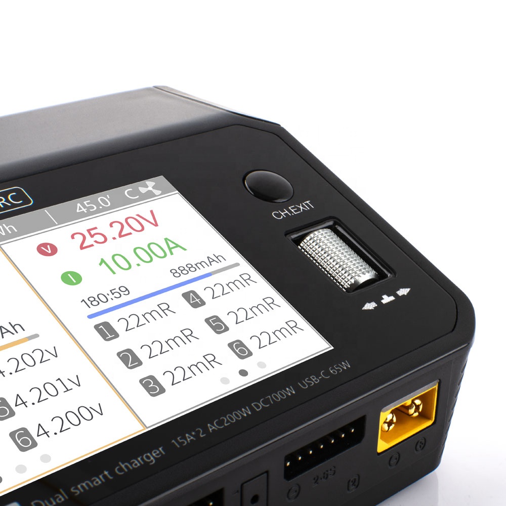 شاحن ذكي مزدوج Toolkitrc M6DAC - مراجعة Lipo Battery 6S وسعره
