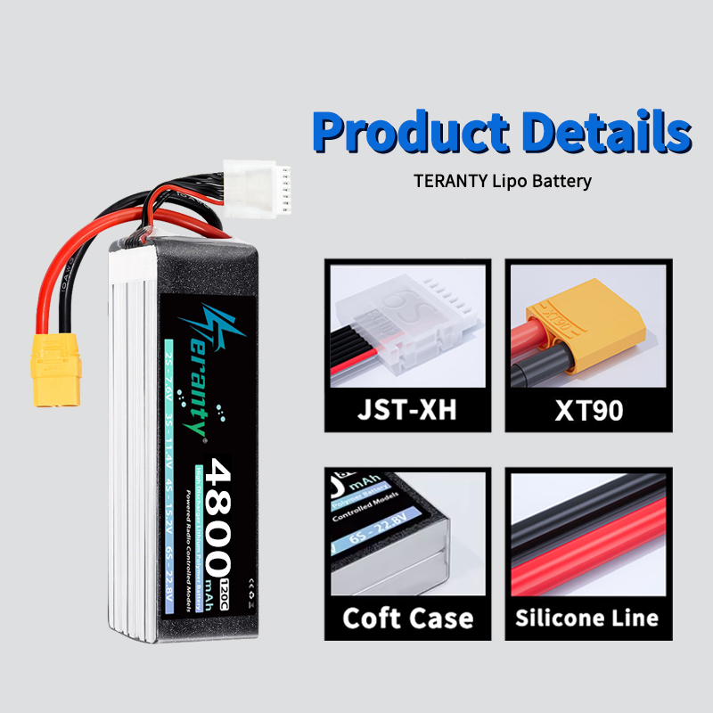 بطارية ليثيوم بوليمر TERANTY 6 - مراجعة Lipo Battery 6S وسعره