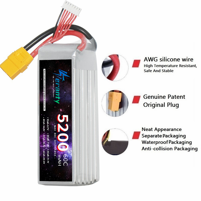 بطارية ليبو TERANTY مع سدادة ل - مراجعة Lipo Battery 6S وسعره