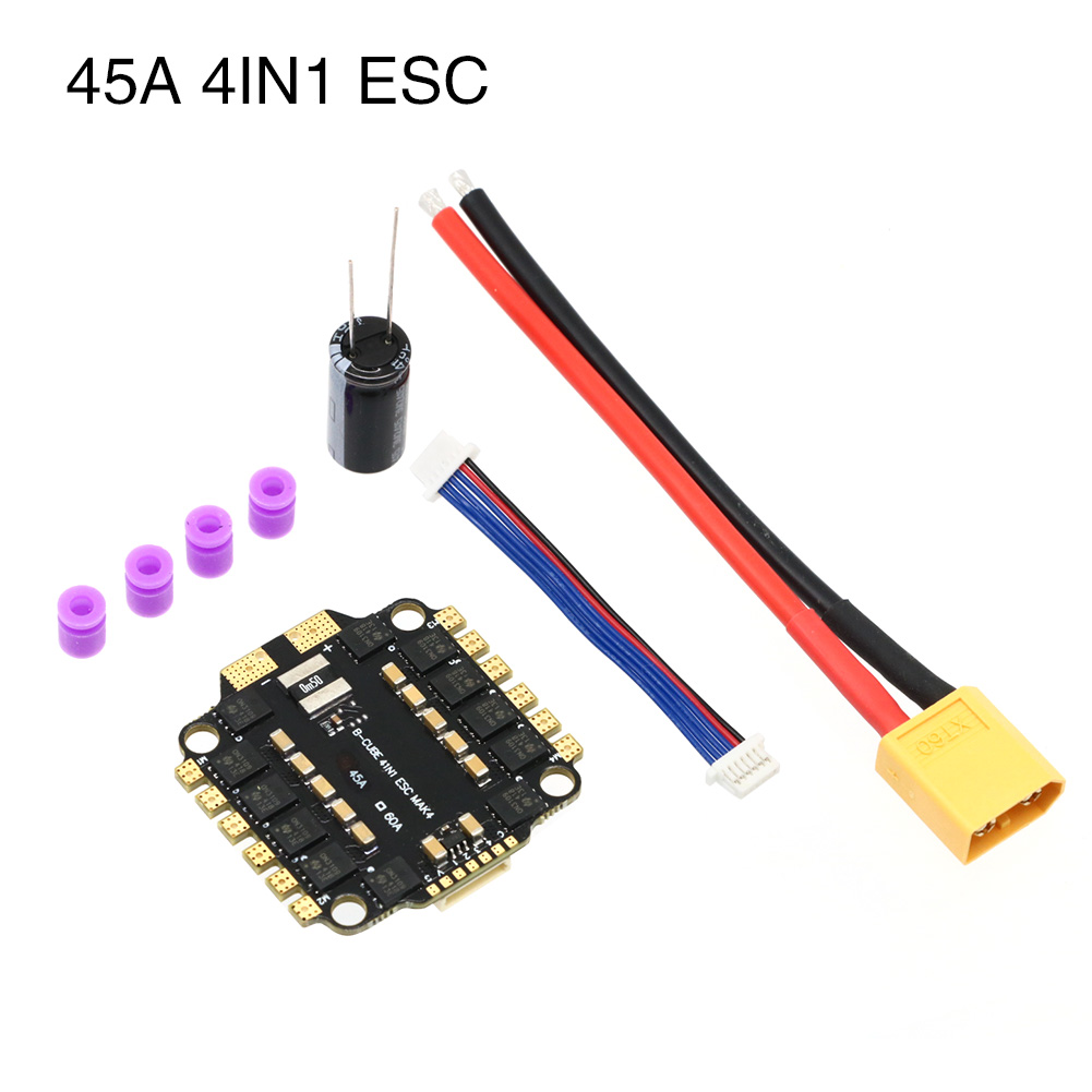 UAngel 4IN1 45A 60A ESC BLHELI - مراجعة Lipo Battery 6S وسعره